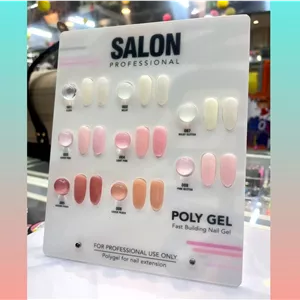 پلی ژل کاشت ناخن 60 گرمی حرفه ای سالن Salon کد 1 کلییر