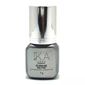 چسب مژه کاشت دائم 5 گرمی گازدار نقره ای مدل سوپریم سیلور کی لش KLASH