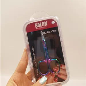 قيچي مانيکور حرفه اي کوتيکول مدل هفت رنگ سالن Salon