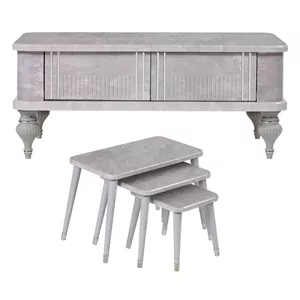 میز پذیرایی مدل Almas-M1 مجموعه 4 عددی کاتن مدل 104446