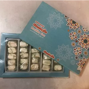 گز ۱۰ درصد لقمه ای۳۰۰ مغز پسته گرمی بلداجی