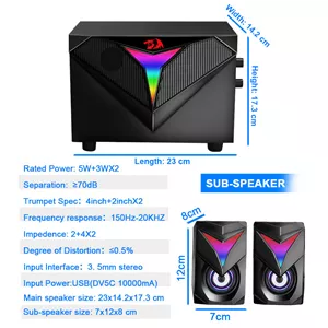 اسپیکر دسکتاپ ردراگون مدل GS700