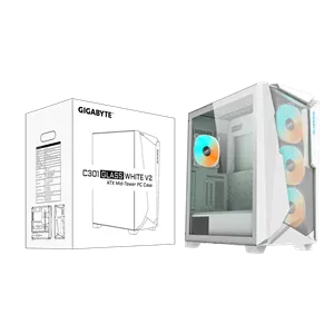 کیس گیمینگ گیگابایت C301 GLASS WHITE V2
