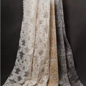 پرده تور پایین حاشیه طرح داماس برند بریلنت با رنگبندی متنوع