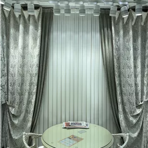 پرده دکوری شانل طرح گل داماس مناسب پذیرایی شیک و مدرن