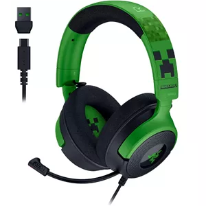 هدست Razer Kraken V4 X Wired Minecraft Edition