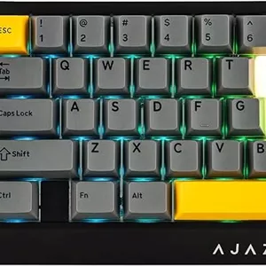 کیبورد AJAZZ AK029 Ice Island SW Magnetic Black-Yellow RGB Wired