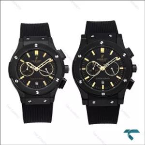 ساعت ست هابلوت مشکی ایندکس طلایی Hublot-6579-S
