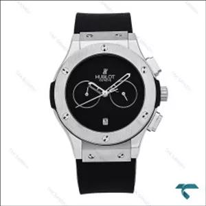 ساعت هابلوت زنانه سه موتوره سیلور مشکی صفحه مهندسی Hublot-6782-L