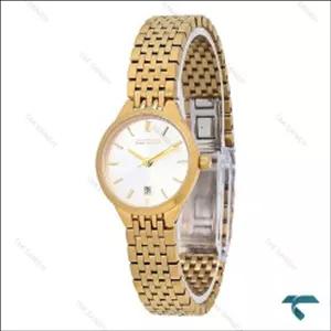 ساعت زنانه Citizen سیتیزن طلایی صفحه سفید Citizen-7115-L