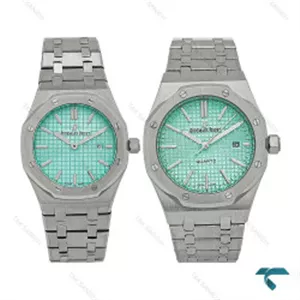 ساعت ست ای پی AP استیل صفحه فیروزه ای AP-7213-S