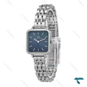 ساعت DW زنانه مربعی سیلور صفحه سرمه ای DW-7260-L