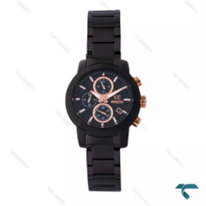 ساعت انزو زنانه EC-2164BRL سه موتوره کرنوگراف مشکی Enzo-8113-L