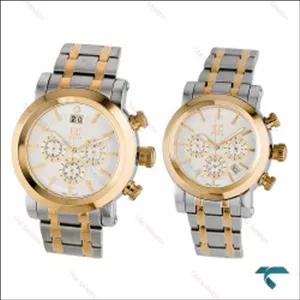 ساعت ست انزو EC-2168TES دورنگ طلایی صفحه سفید Enzo-8138-S