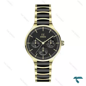 ساعت انزو EC-2188GBG مردانه سه موتوره طلایی مشکی Enzo-8151-G