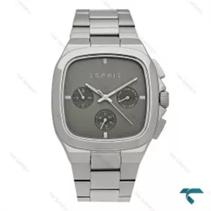 ساعت اسپریت مردانه سه موتوره نقره ای صفحه طوسی Esprit-8204-G