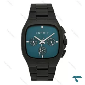 ساعت مردانه اسپریت سه موتوره مشکی صفحه کله غازی Esprit-8206-G
