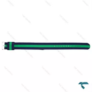 بند برزنتی ساعت دنیل ولینگتون مردانه سبز سرمه ای سیلور DW-Strap-S-8166-G