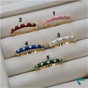رینگ میناکاری نگین دار Ring-8689-L 