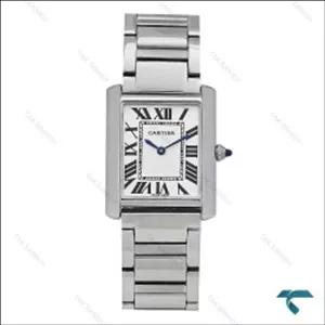 ساعت مردانه Cartier Tank نقره ای سایز مدیوم Cartier-7300-L