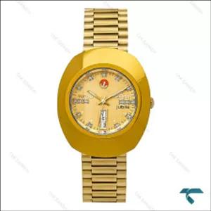 ساعت رادو تخم مرغی مردانه تمام طلایی Rado-7372-G