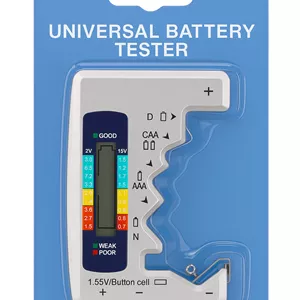 تستر باتری Universal Battery Tester مدل چندمنظوره مناسب انواع باتری‌ قلمی و سکه‌ای