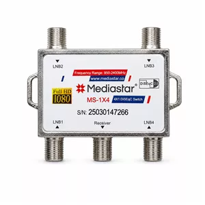 دایسک سوئیچ چهار پورت مدیا استار مدل MS-1x4 FullHD