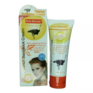 کرم ضد آفتاب کیس بیوتی حاوی حصاره پوست شتر مرغ spf60 حجم 50 میل