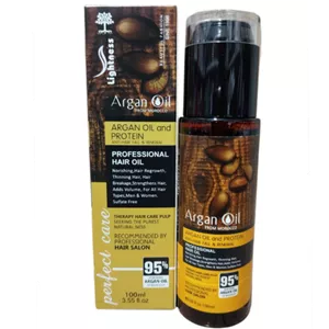 روغن مو آرگان لایتنس مراکشی اصلی Lightness Argan Oil حجم 100میل