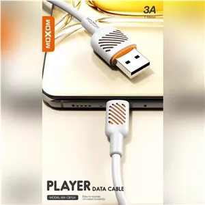 کابل شارژ تایپ سی برند موکسوم مدل MX-CB124