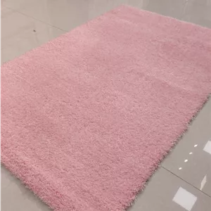 فرش فانتزی شگی فلوکاتی زمینه صورتی