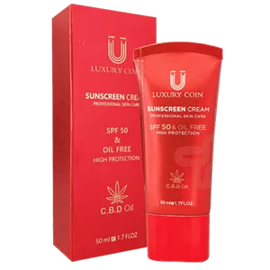 کرم ضد آفتاب spf ۵۰ لاکچری کوین