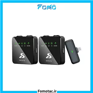 ست میکروفن یقه ای 2 کاربره بی سیم اس‌ایکس(SX) مدل SX10 Dual -درگاه اتصال تایپ سی