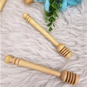 قاشق عسل چوبی