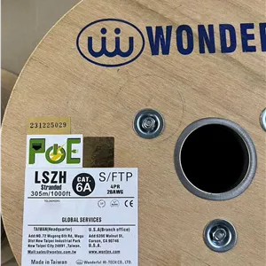 کابل بسیار نازک SFTP CAT6A واندرفول 28AWG با قطر 5 میلی متر