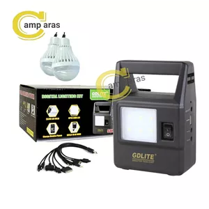 پروژکتور شارژی خورشیدی جی دی لایت مدل GDLITE GD-8030 و پاوربانک
