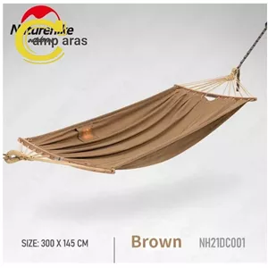 ننو دو نفره کتان نیچرهایک مدل NH21DC001 چوب دار