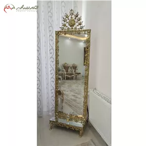 آینه ایستاده برنزی اصل طرح خورشیدی