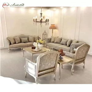 مبل 7 نفره با پارچه ترک مدل سه گل