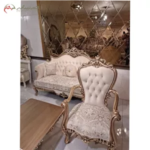 مبلمان 7 نفره مدل نگار اورجینال تمام چوب گردو