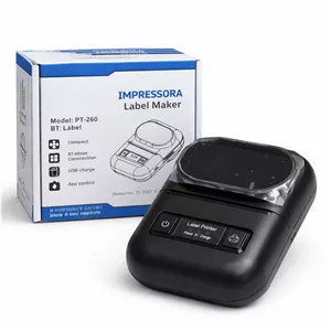 پرینتر لیبل حرارتی مدل PT-260 | Label Maker قابل حمل (Bluetooth) | چاپ بدون جوهر