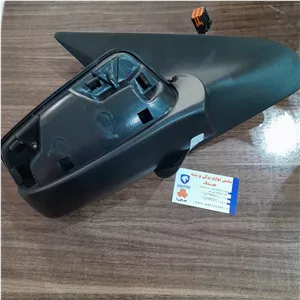 آینه برقی راست تاشو دستی سمند با سنسور دما بدون قاب ایساکو