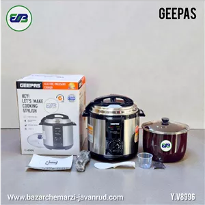 زودپز برقی جیپاس 6 لیتر کاسه سرامیک مدل Y.V8996 ا Geepas