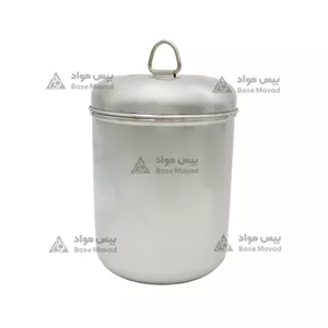 بشر آبکاری استیل یک لیتری درب دار