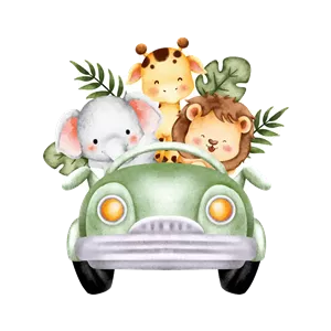 چراغ خواب کودک طرح ماشین LU014 | مونیموکالا