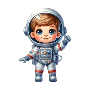 چراغ خواب کودک طرح فضانورد LU093 | مونیموکالا