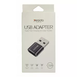 تبدیل Type-C به USB مدل Yesido GS09 ا Yesido GS09 Type-C To USB Adapter کد 5207