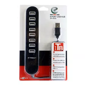 هاب 8 پورت USB 2.0 ایکس پی-پروداکت مدل XP-H838 کد 2855