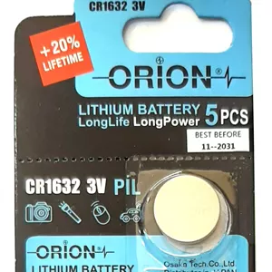 باطری سکه ای اوریون 1632 Orion کد 7792
