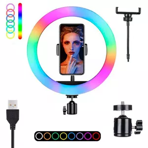 رینگ لایت 13 اینچ RGB LED MJ30 کد 9083